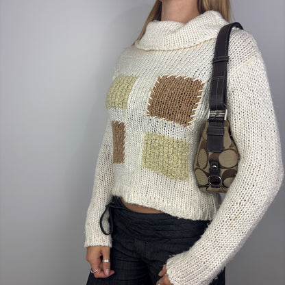 Y2K Geometric Sweater