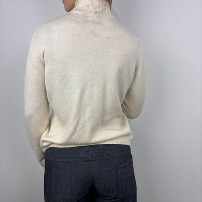 Italian Merino Y2k Dual Zip Cardigan
