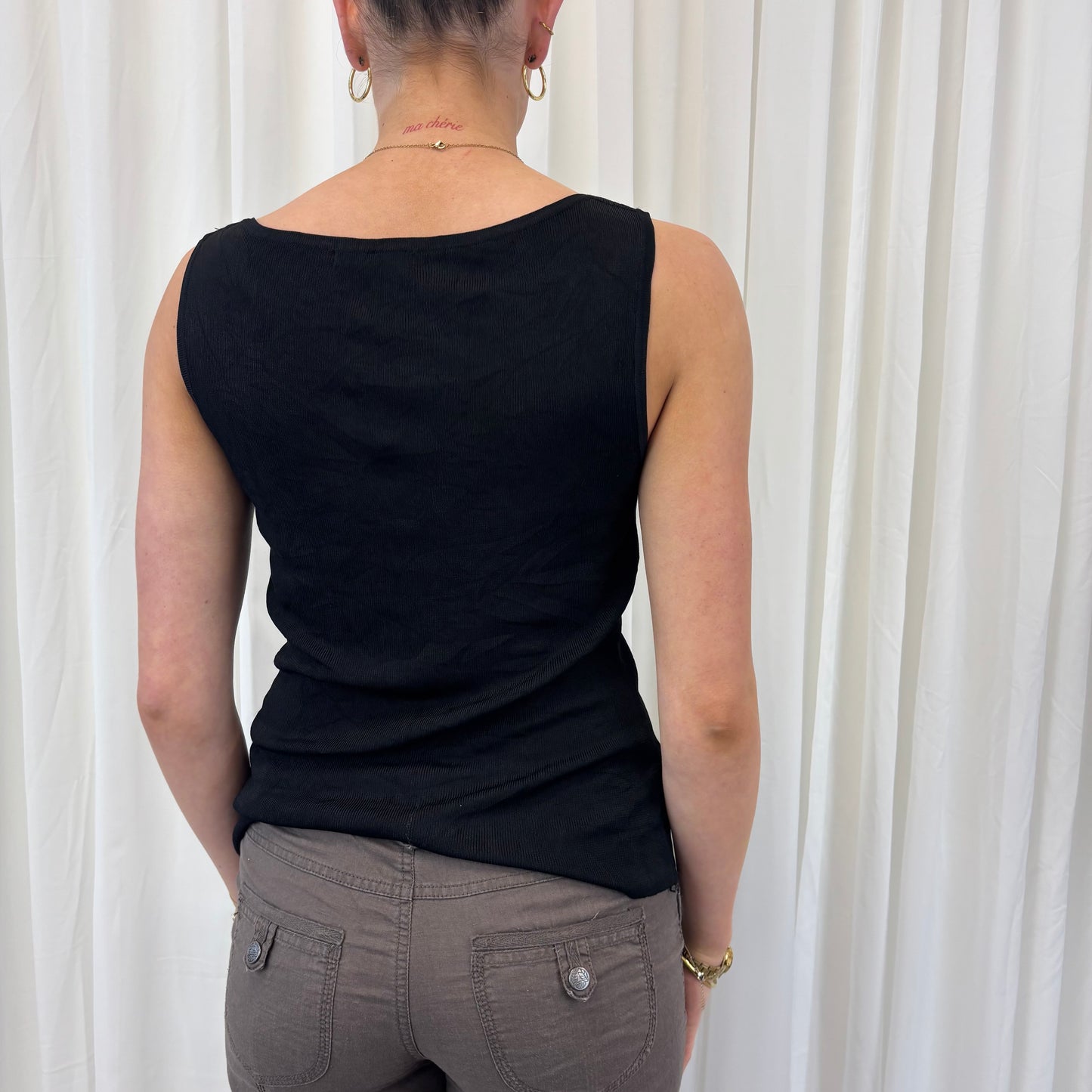 Beaded Italian Tank Top