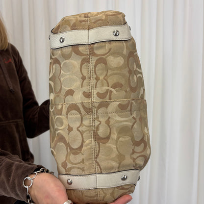 Coach Op Art Large Carly Bag