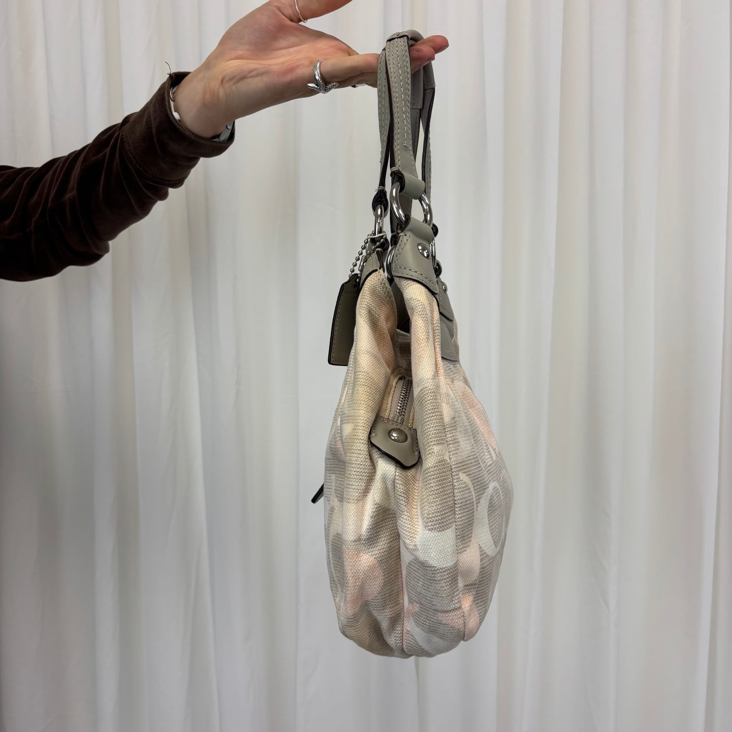 Coach Pink and Grey Soho Lynn Mini Bag