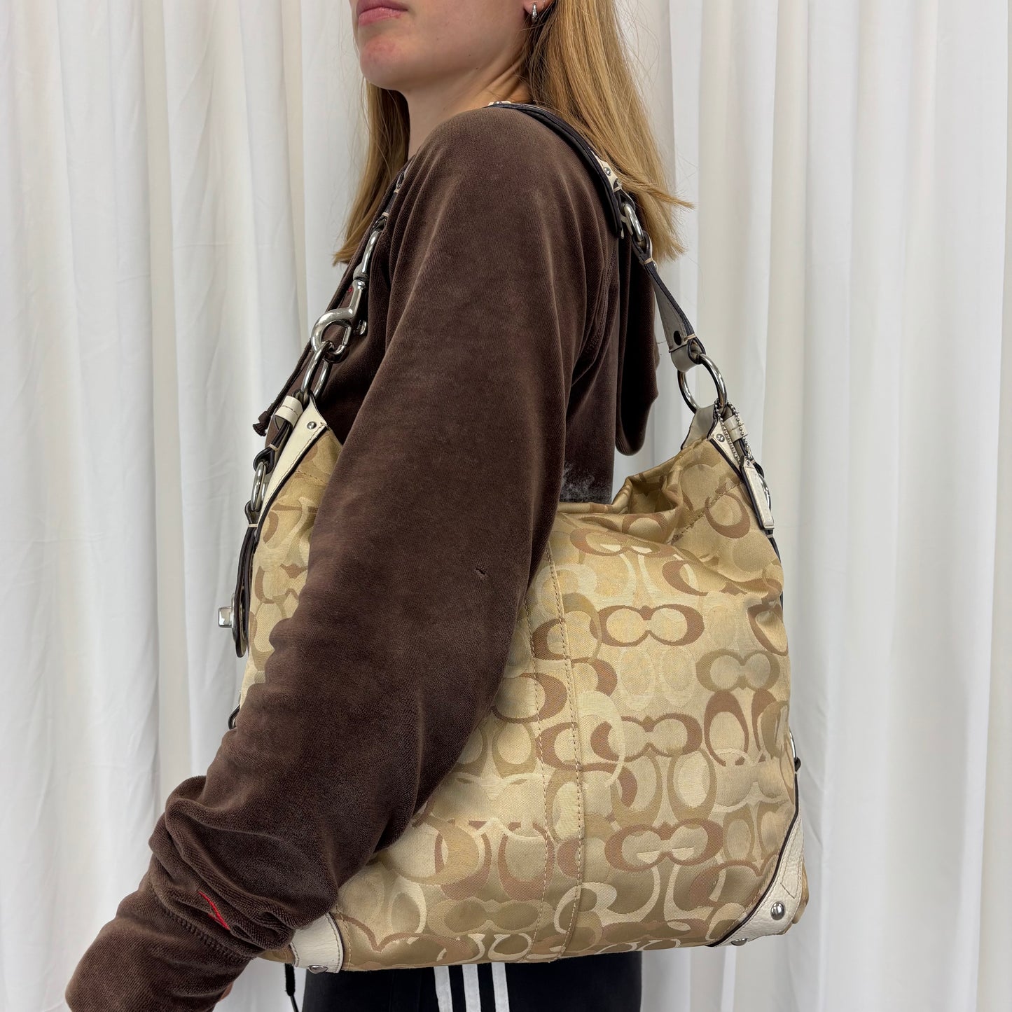 Coach Op Art Large Carly Bag