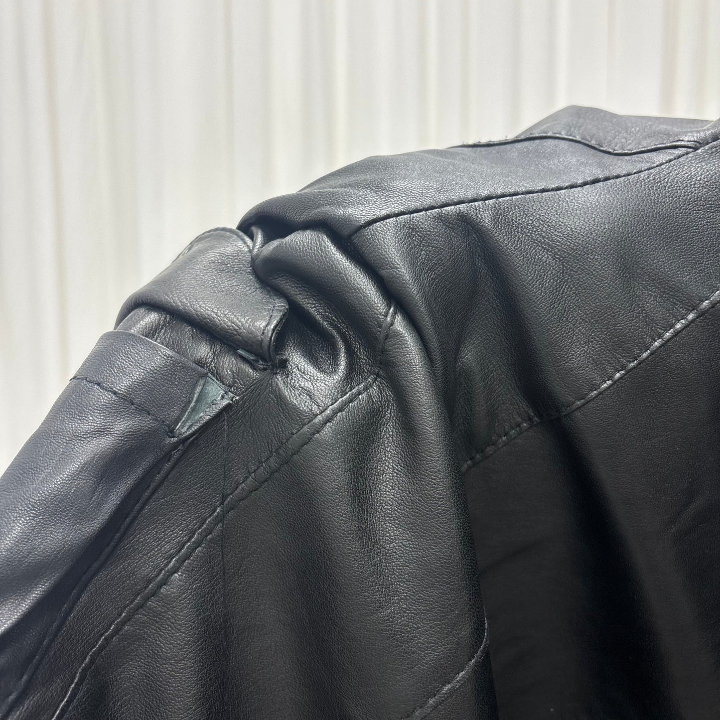 Italian 2000s Bomber Leather Jacket