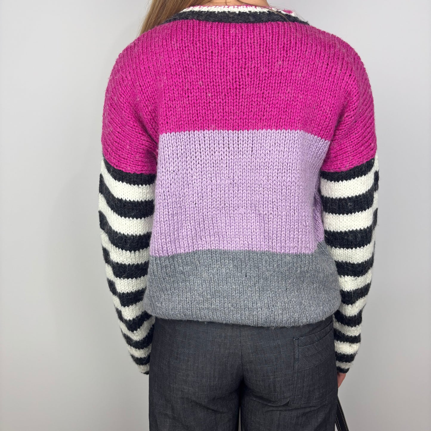 Multi Colour Striped Knit