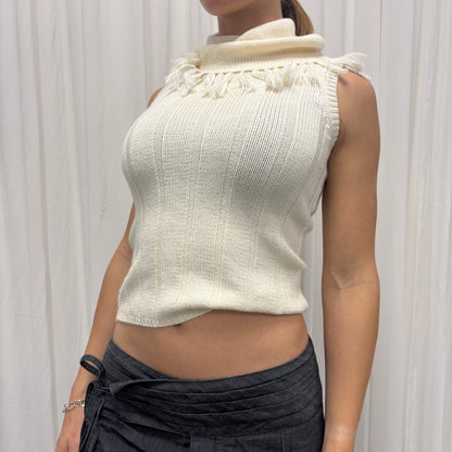 Fringe Knit Vest