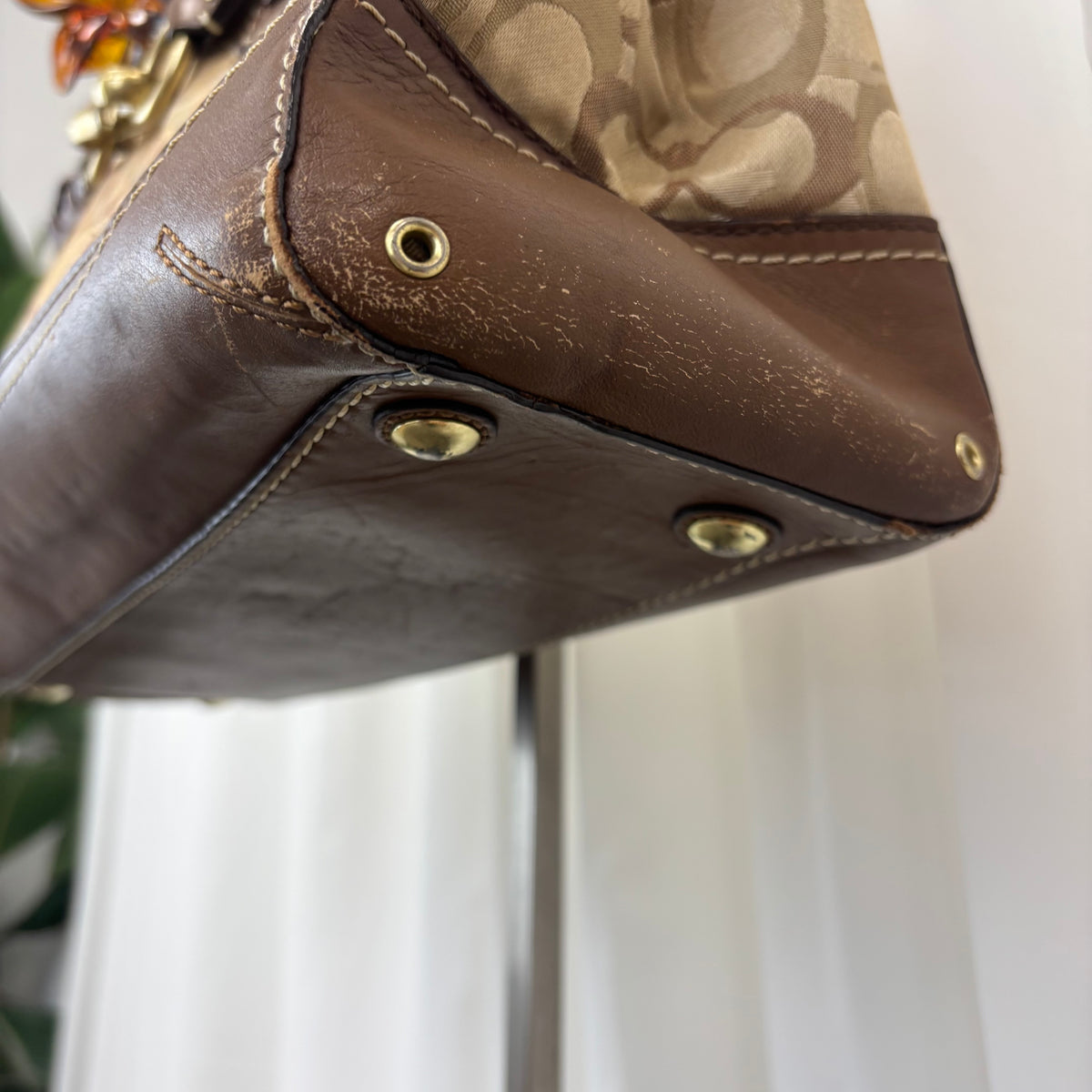 Coach Op Art Hamptons Medium Satchel Bag