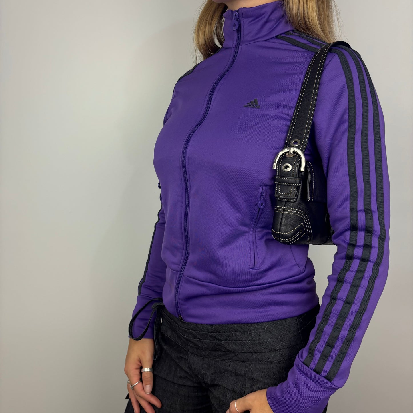 Purple Adidas Tracksuit Top