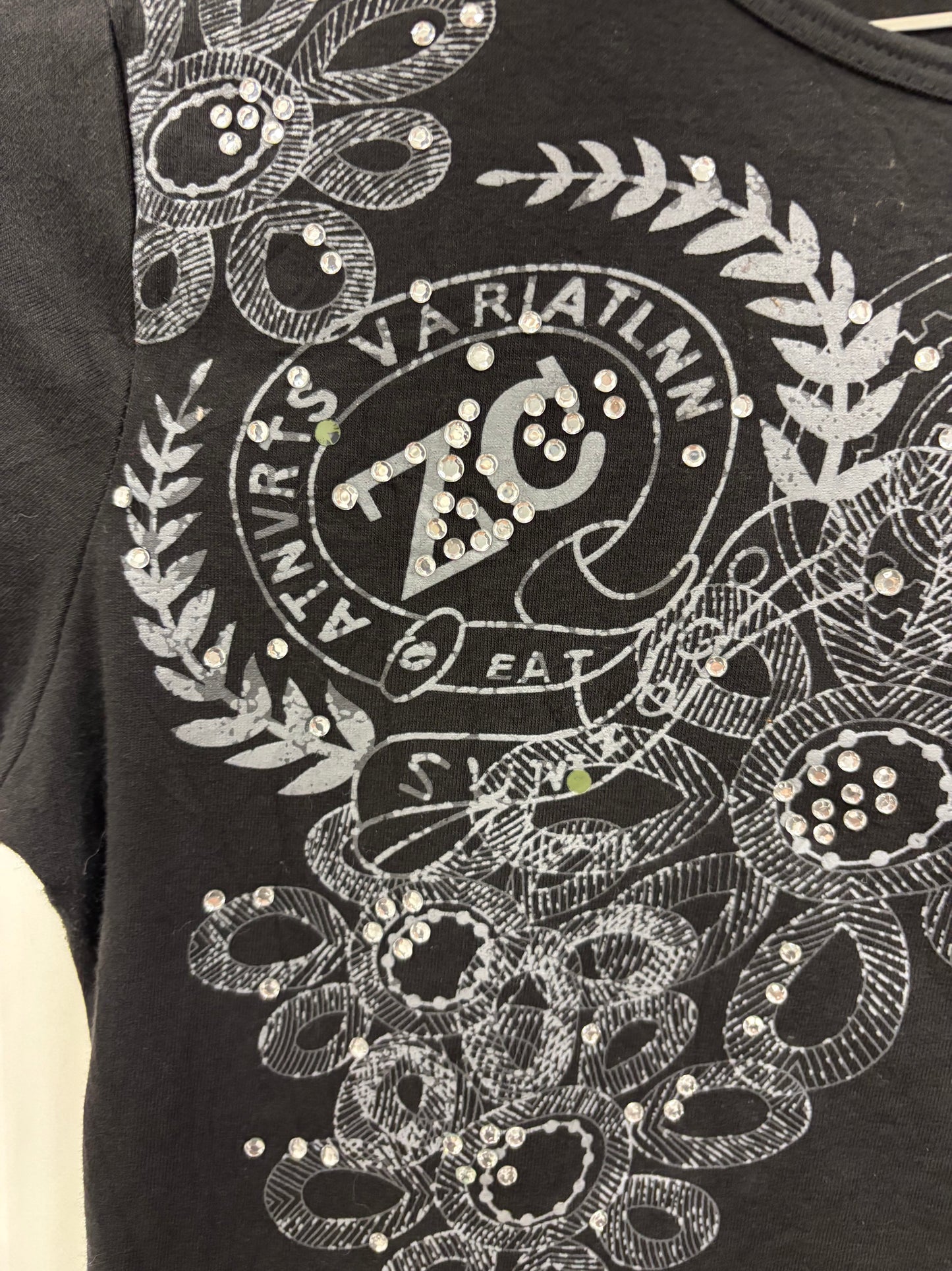 Miss Sixty Rhinestone Baby Tee