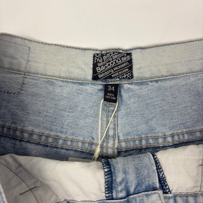 Light Wash Billabong Spellout Jorts