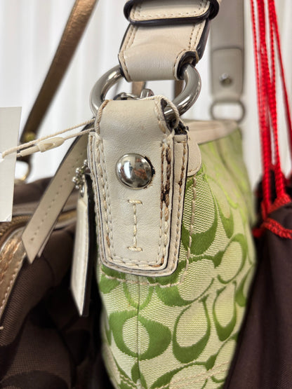 Coach Signature Green Hobo Bag *RARE*