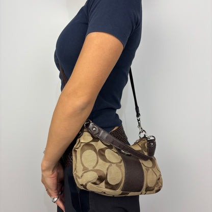 Coach Signature Demi Stripe 2Way