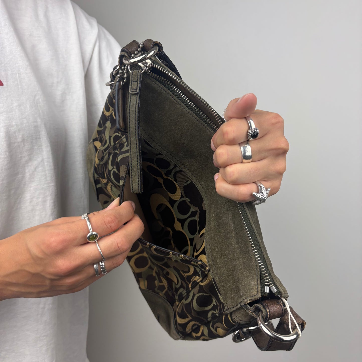 Coach Chelsea Optic Hobo Bag Brown