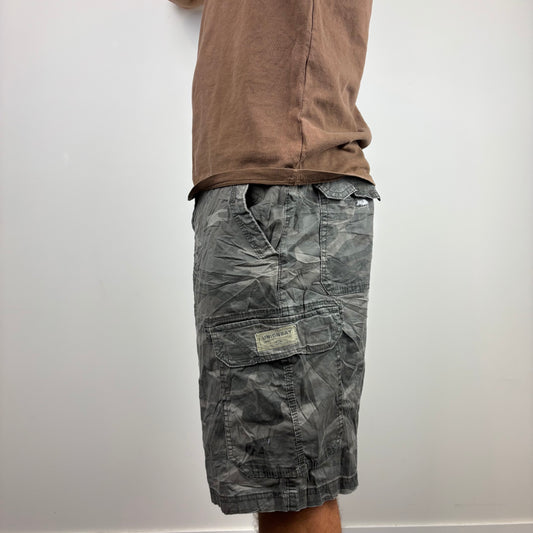 Dark Camo Plaid Cargos Adjustable Waist | Size S-L