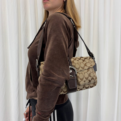 Coach Signature Double Pocket Soho Bag