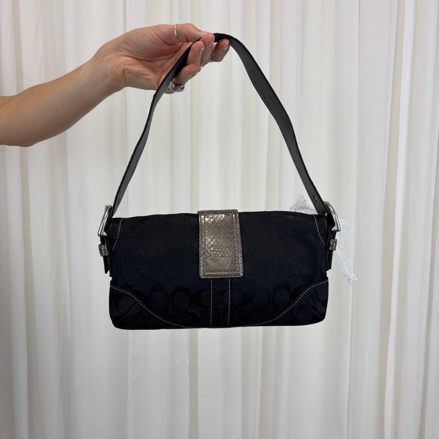 Coach Signature Snakeskin Soho Bag