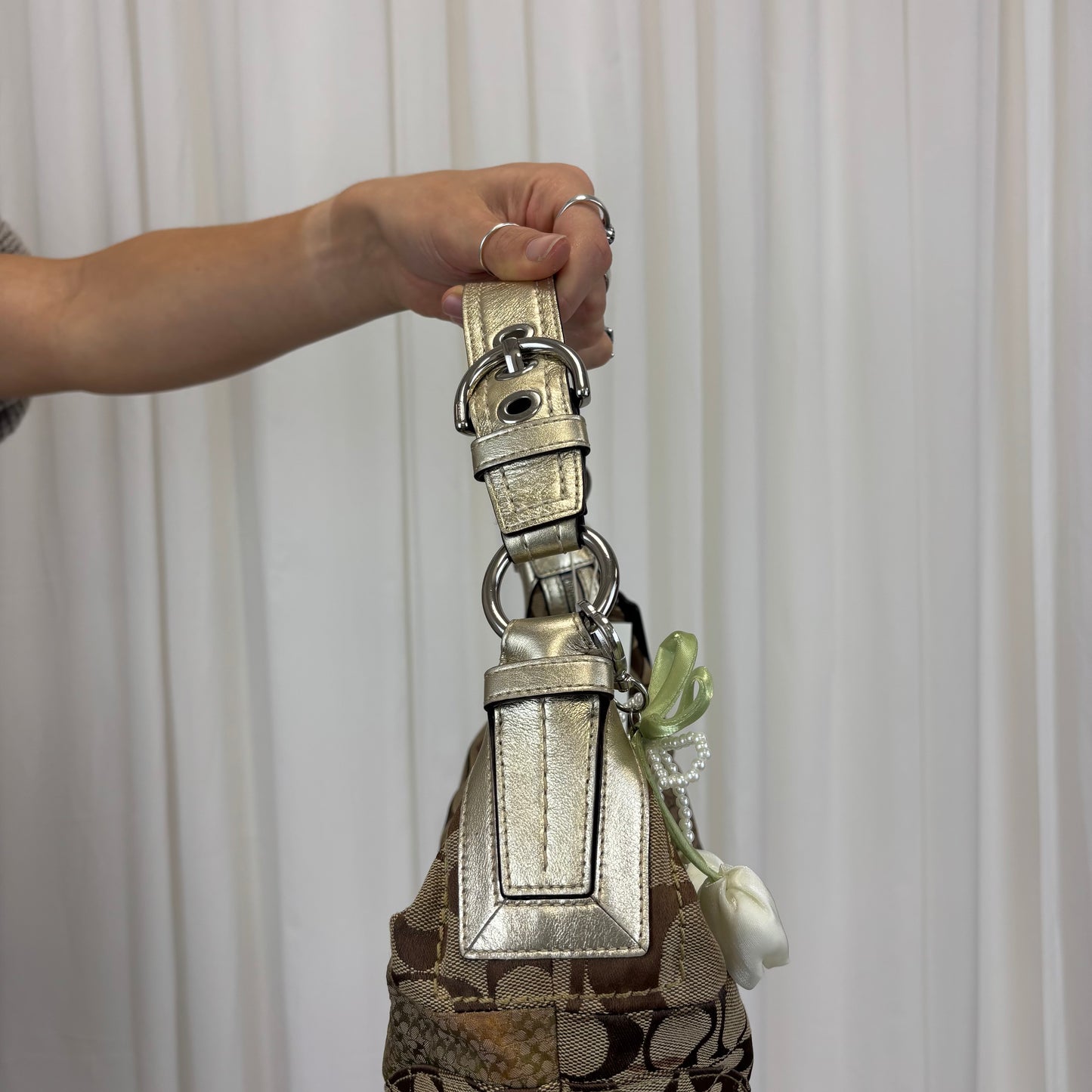 Coach Patchwork Crescent Hobo Bag