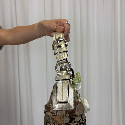 Coach Patchwork Crescent Hobo Bag