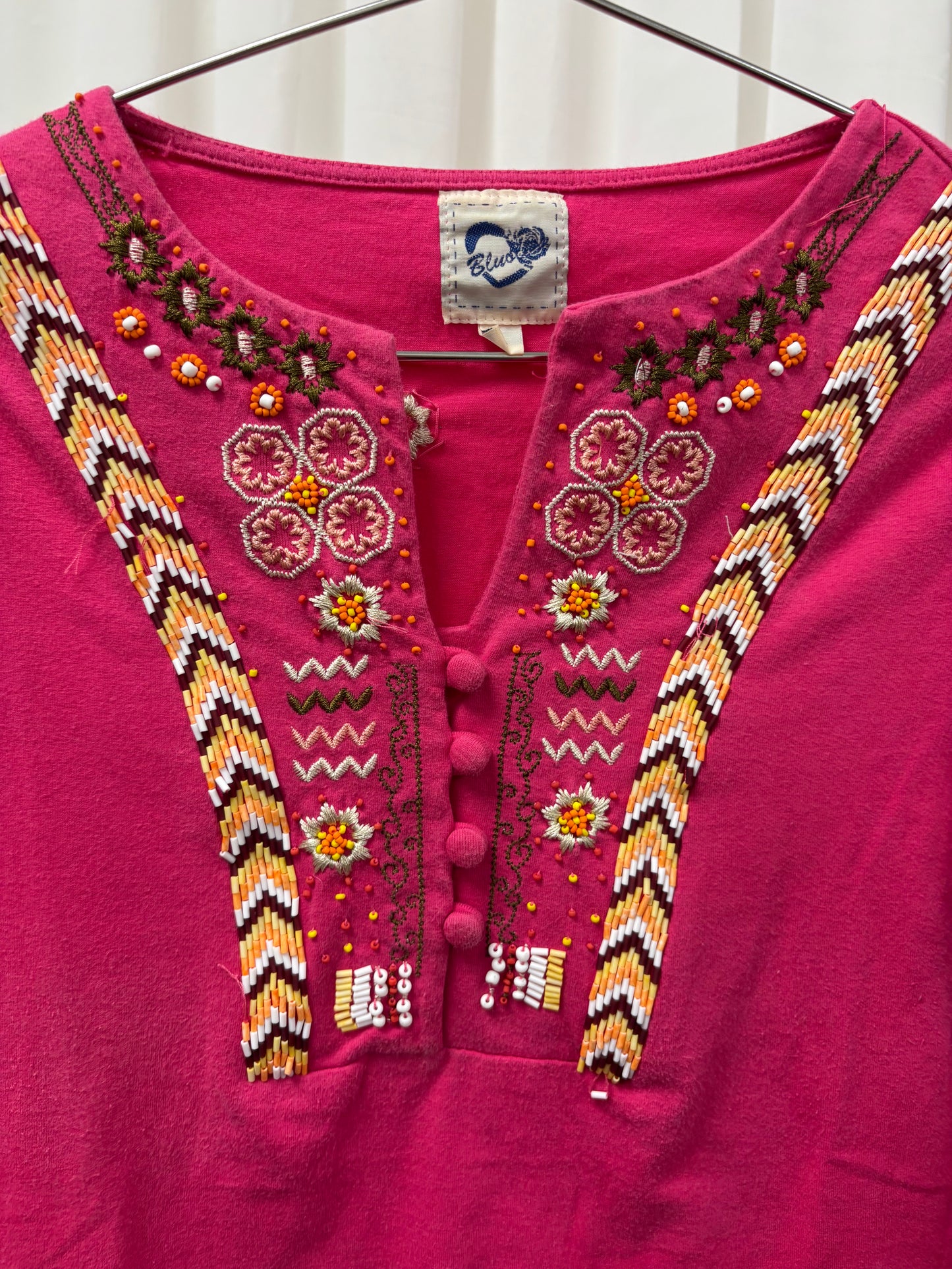 Pink Boho Long Sleeve