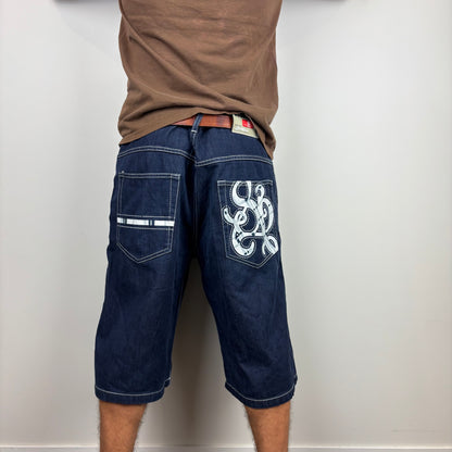 Southpole Mint Red Tab Jorts  | Size 40