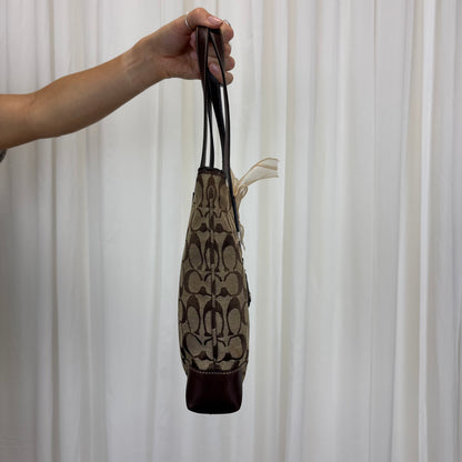 Coach Signature Mini Zip Tote Bag