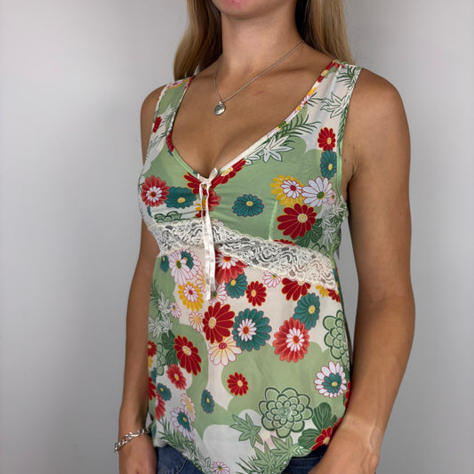 Floral Asymetrical Cami | Size M-L