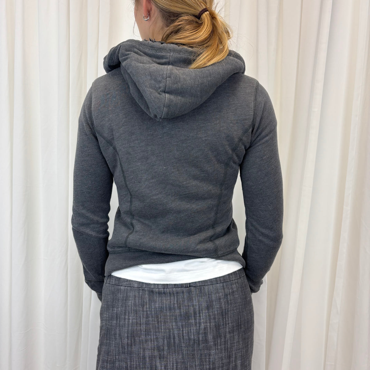 Hollister Fluffy Hood Zipup | Size S