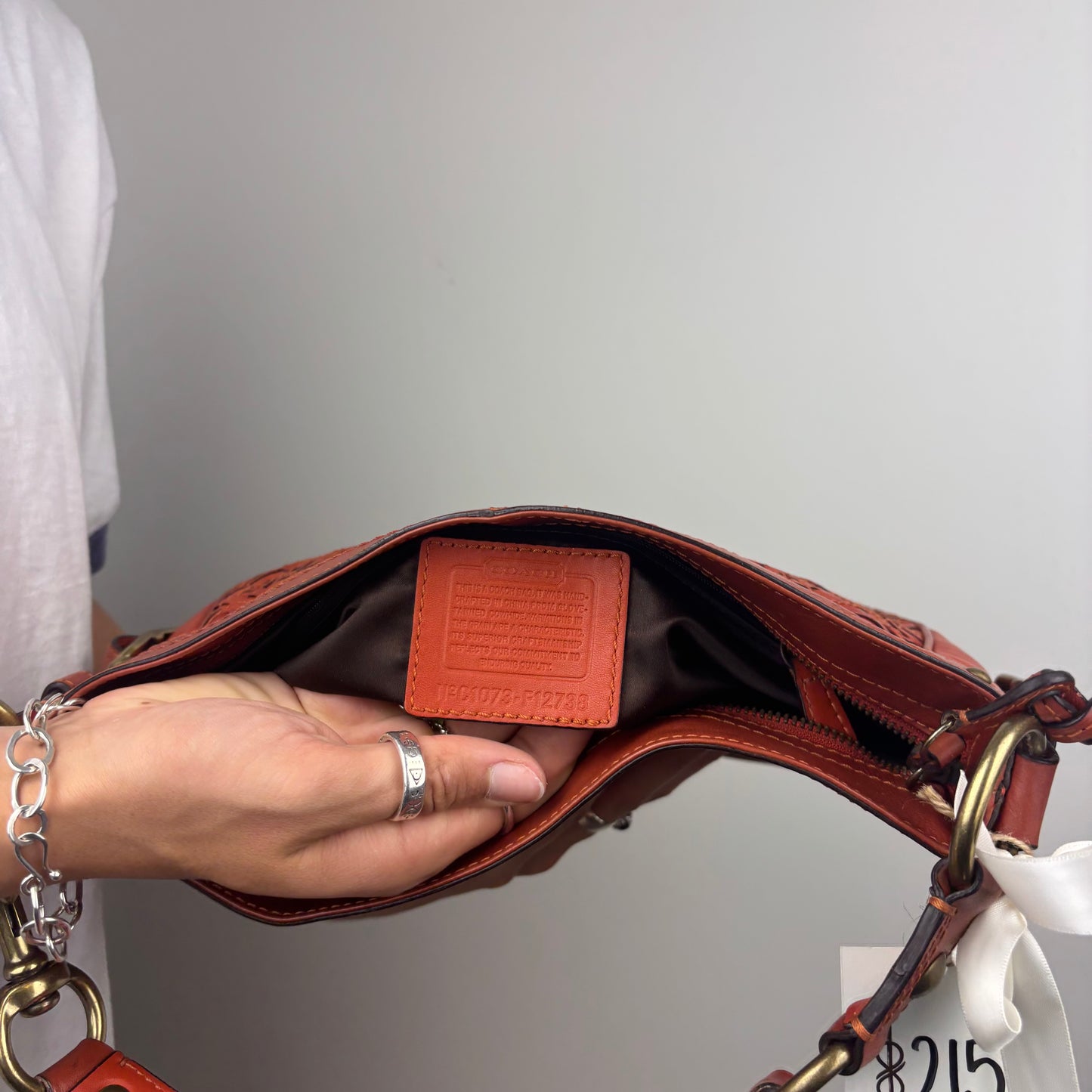 Coach Woven Zoe Tote Bag
