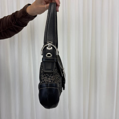 Coach Signature Medium Black Soho Bag