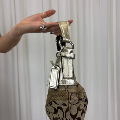 Coach Patchwork Crescent Hobo Bag