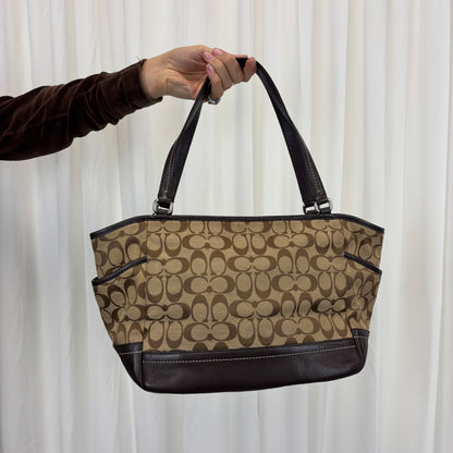 Coach Signature Carrie Brown Tote Bag