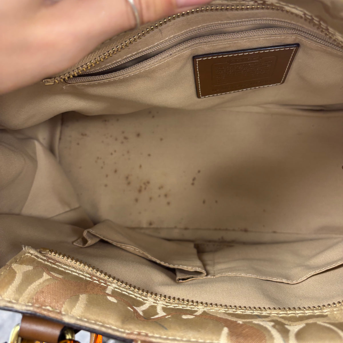Coach Op Art Hamptons Medium Satchel Bag