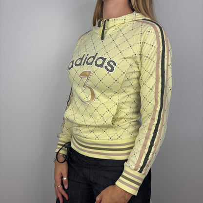 Yellow Y2K Adidas Hoodie