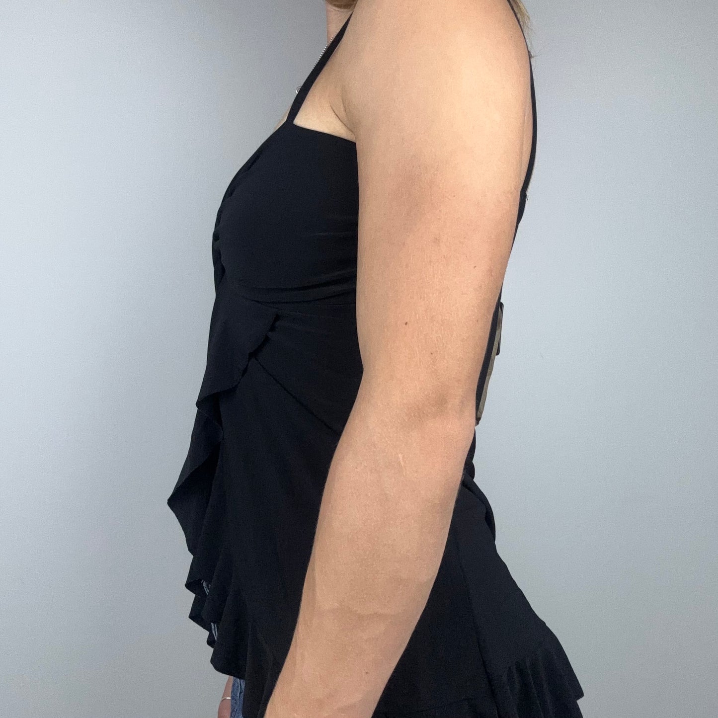 Black 2000s Twist Cami Top