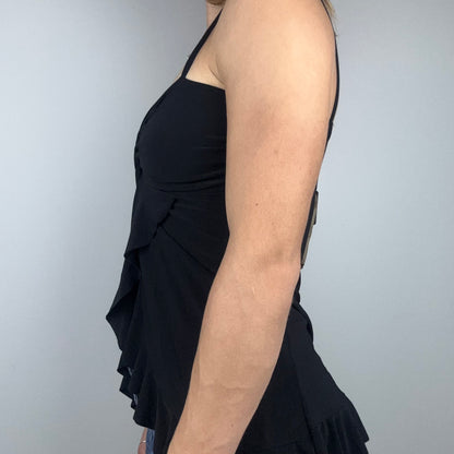 Black 2000s Twist Cami Top