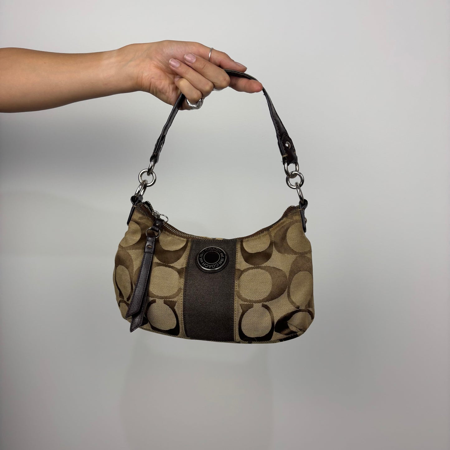 Coach Signature Demi Stripe 2Way