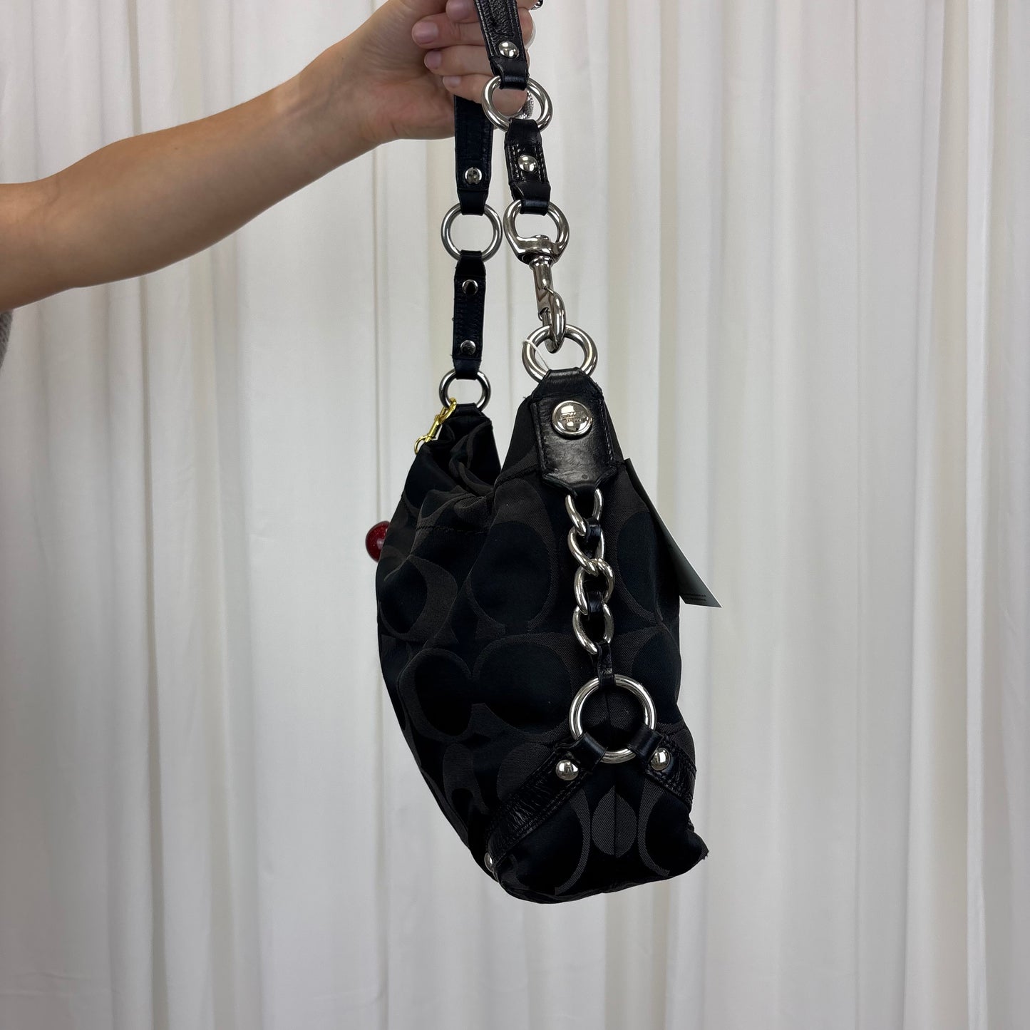 Coach Signature Carly Bag with Chain