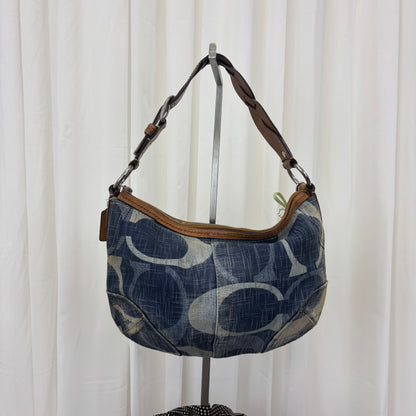 Coach Denim Braided Hobo Bag