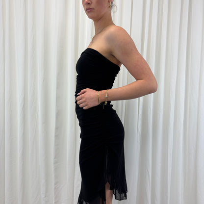 Y2K Ruched Midi Dress