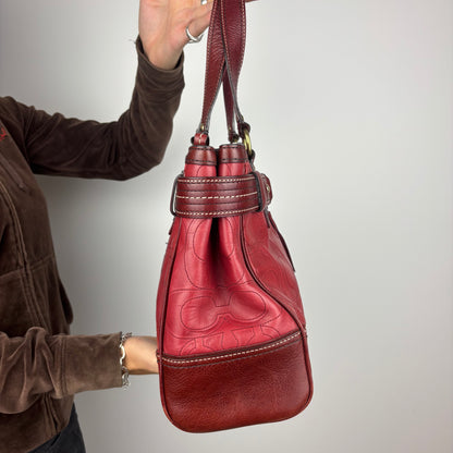 Coach Hampton Embossed Satchel Bag