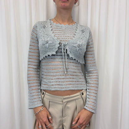 Italian Beaded Tie Top