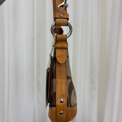 Coach Signature East West Pleated 2-Way Bag