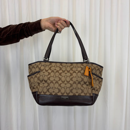 Coach Signature Carrie Brown Tote Bag