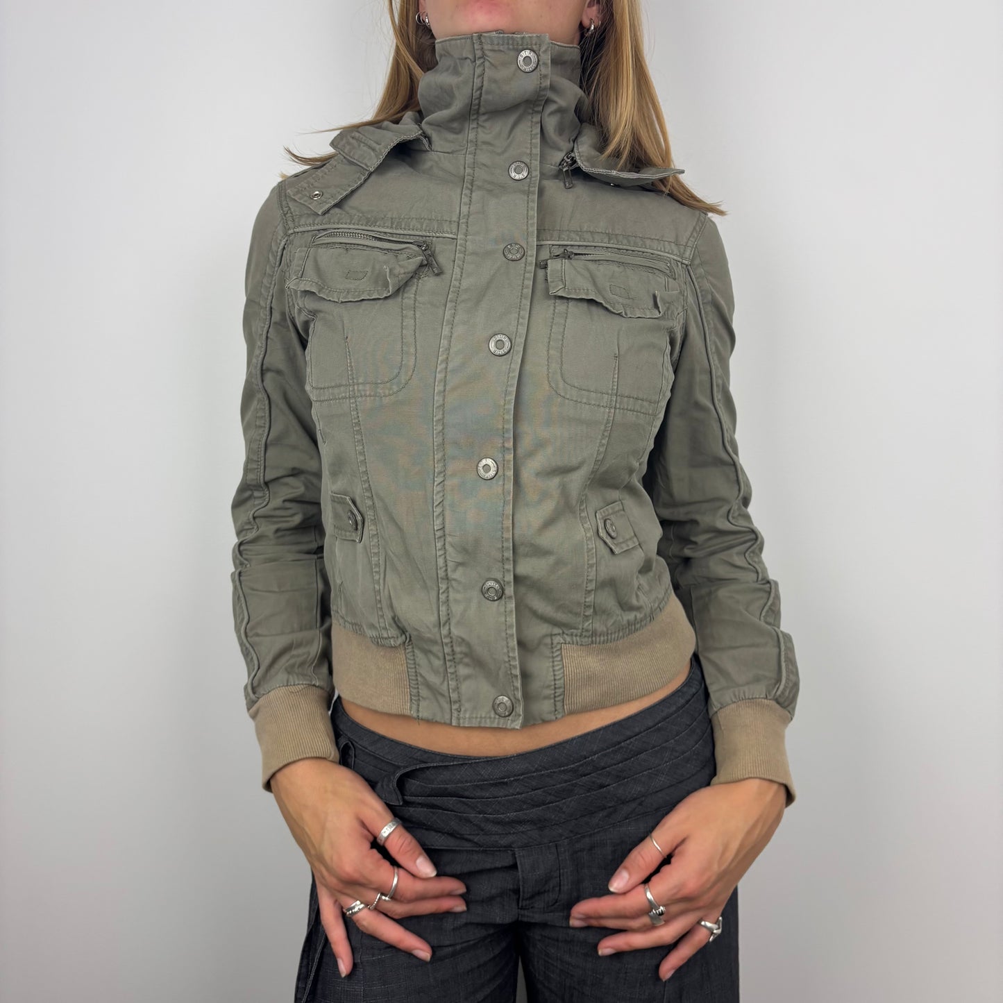 Cargo Hooded Y2k Jacket