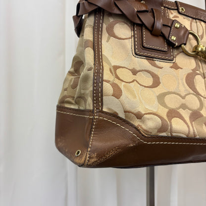 Coach Op Art Hamptons Medium Satchel Bag