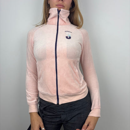 Pink Adidas Velour Zip-up