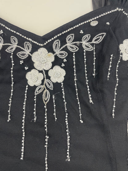 Beaded Black Cami