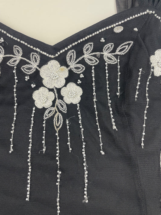 Beaded Black Cami