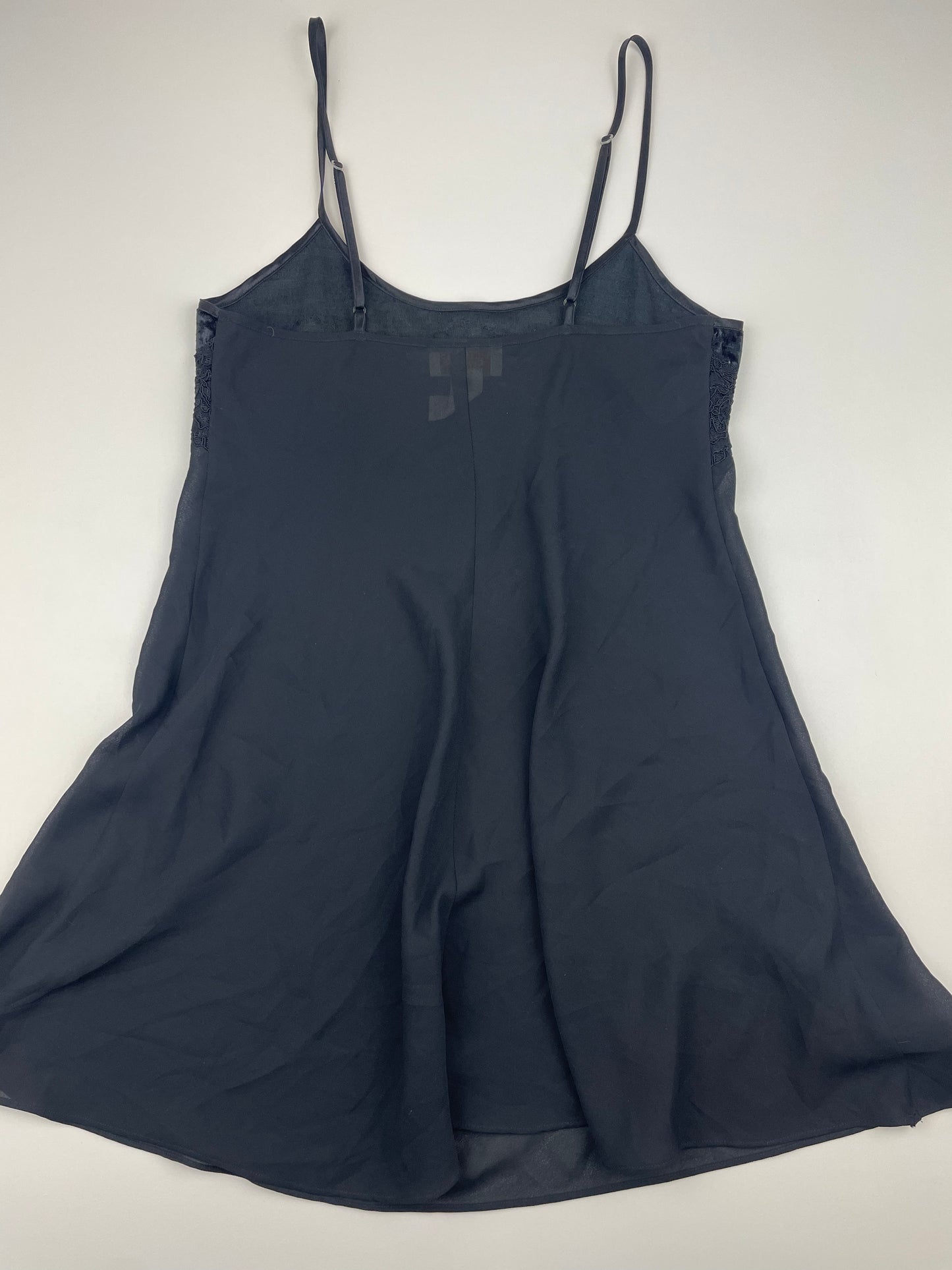 Victoria's Secret Vintage Gold Label Black Slip Dress