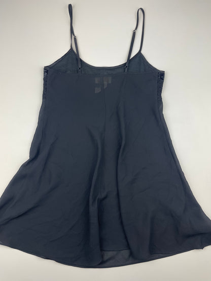 Victoria's Secret Vintage Gold Label Black Slip Dress