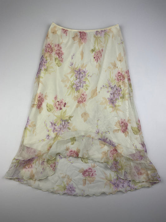 Yellow Summery Midi skirt
